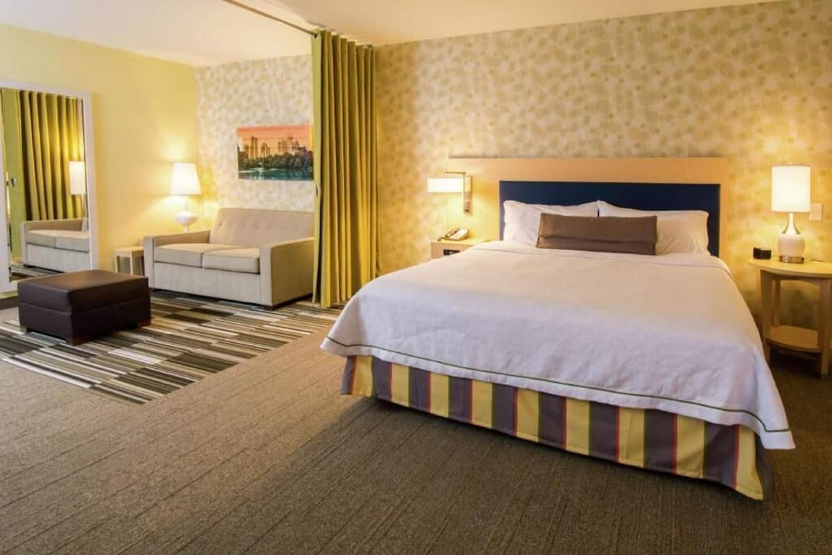 Desk, blackout curtains, iron/ironing board, free WiFi