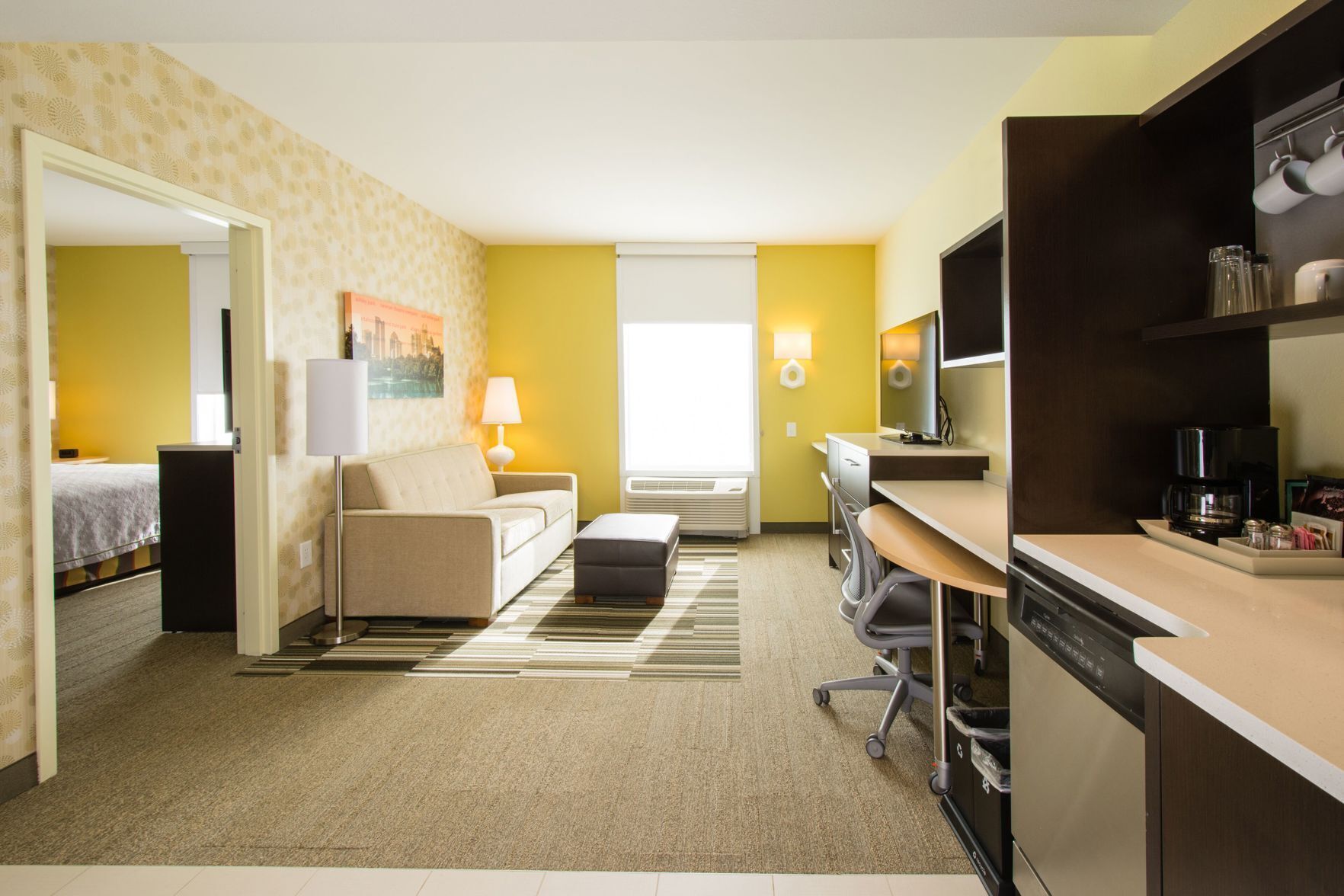 Desk, blackout curtains, iron/ironing board, free WiFi