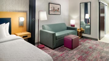 Studio Suite, 1 King Bed, Non Smoking | Living area | 42-inch LCD TV with cable channels, TV