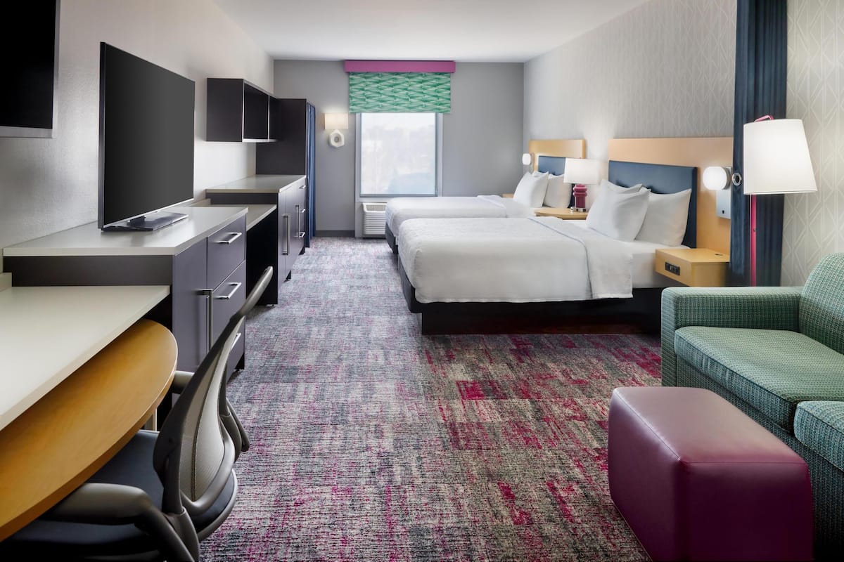 42-inch LCD TV with cable channels, TV