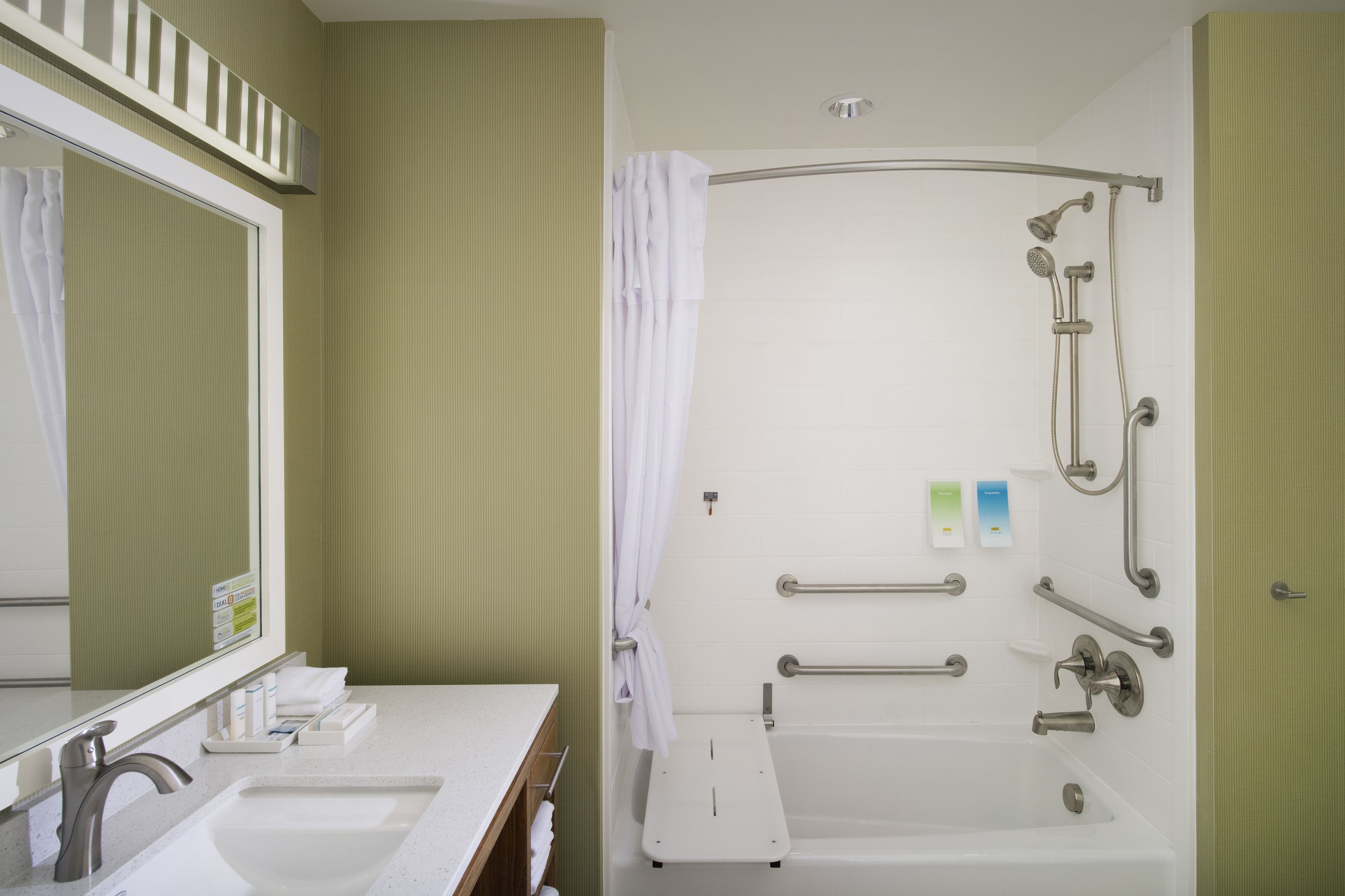 free toiletries, hair dryer, towels