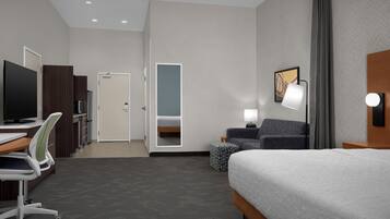 Studio, 1 King Bed, Accessible, Bathtub (Mobility & Hearing) | In-room safe, desk, iron/ironing board, free cribs/infant beds