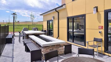 Vue depuis lâhĂ©bergement