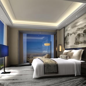 Premium bedding, minibar, in-room safe, individually decorated - Wanda Realm Yiwu (Jinhua)