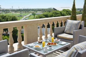 Junior Suite. | Udsigt fra balkon