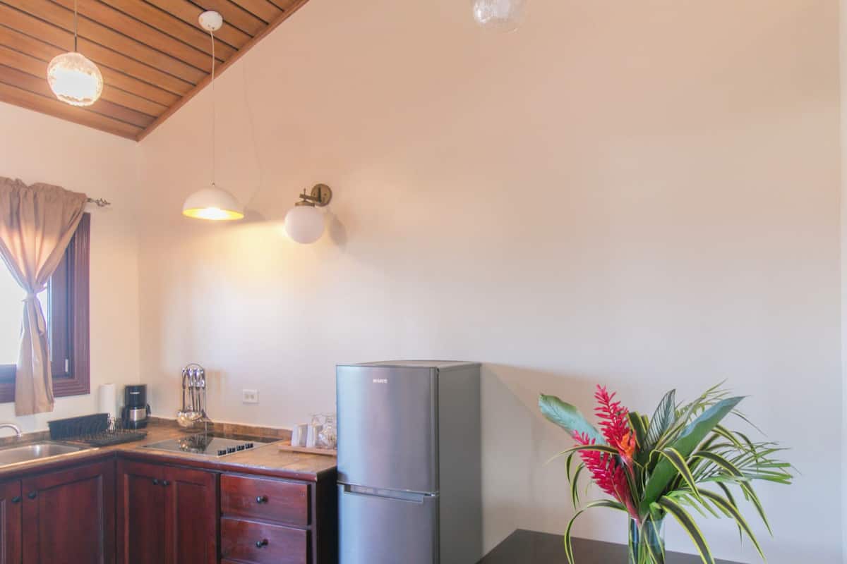 luxury suite, 1 king bed, sea view | private kitchen | coffee/tea maker, freezer