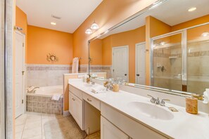Condo, 3 Bedrooms | Bathroom | Towels - Pet Friendly Condo with Private Parking and Elevator by RedAwning (Fernandina Beach)