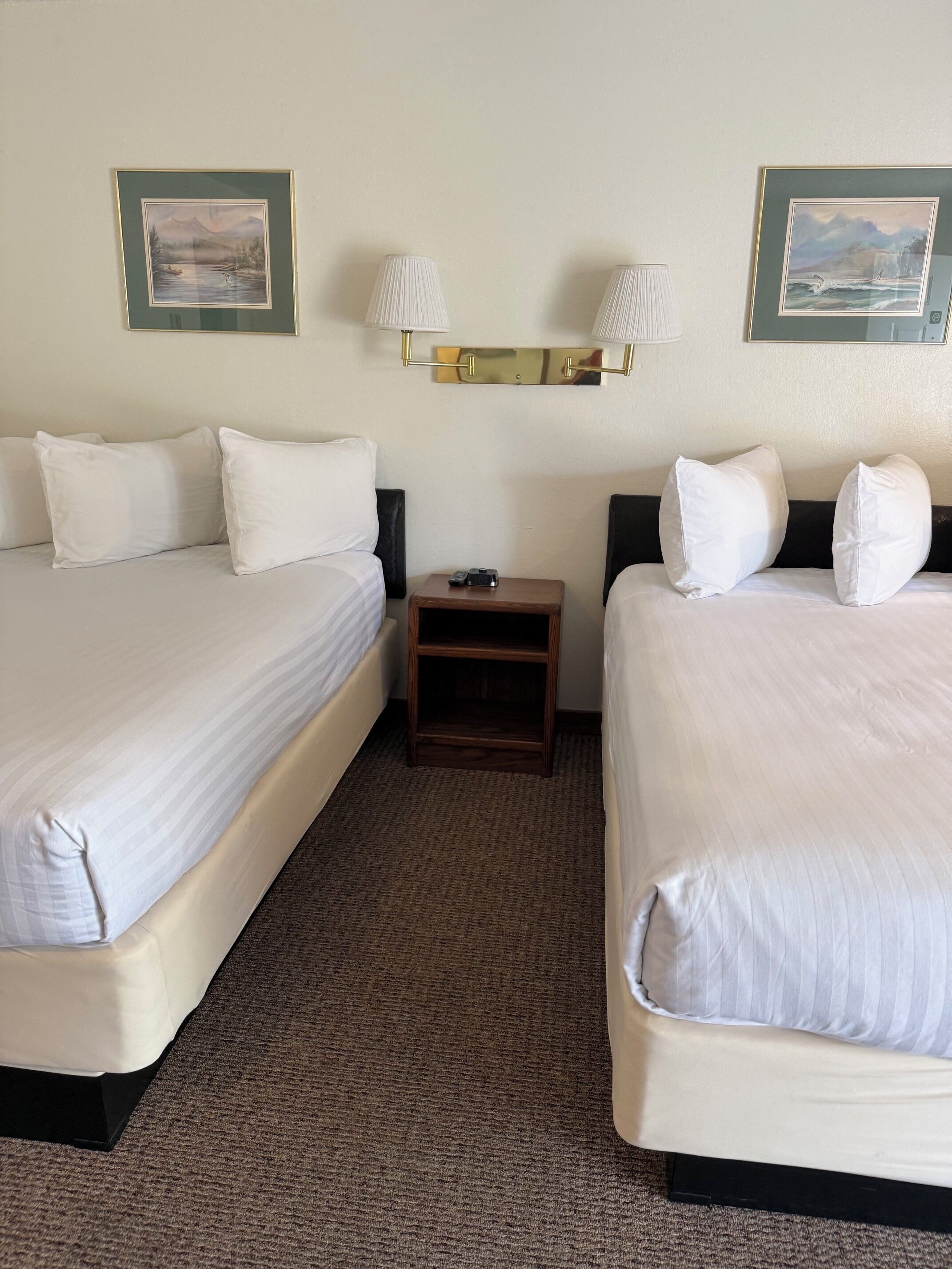 Room, 2 Queen Beds | Desk, iron/ironing board, WiFi (free), bed sheets