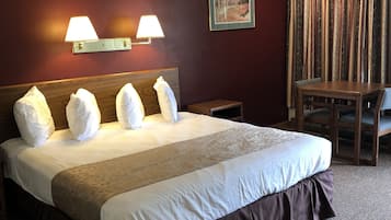 Desk, iron/ironing board, free WiFi, bed sheets