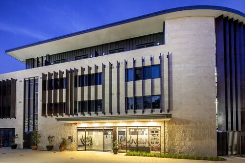 Front of property – evening/night