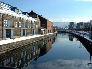 Blick von der Unterkunft