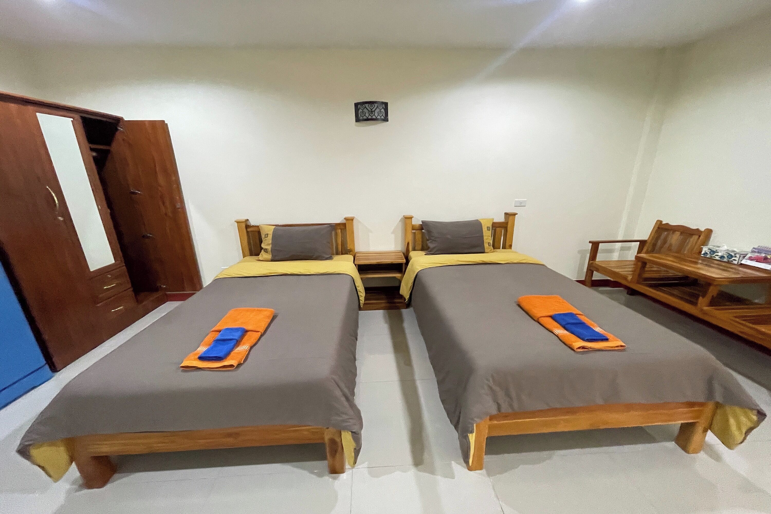 ห้องดีลักซ์ทวิน | โต๊ะทำงาน, เตารีด/โต๊ะรีดผ้า, เปล/เตียงเด็กอ่อน (ฟรี), Wi-Fi ฟรี