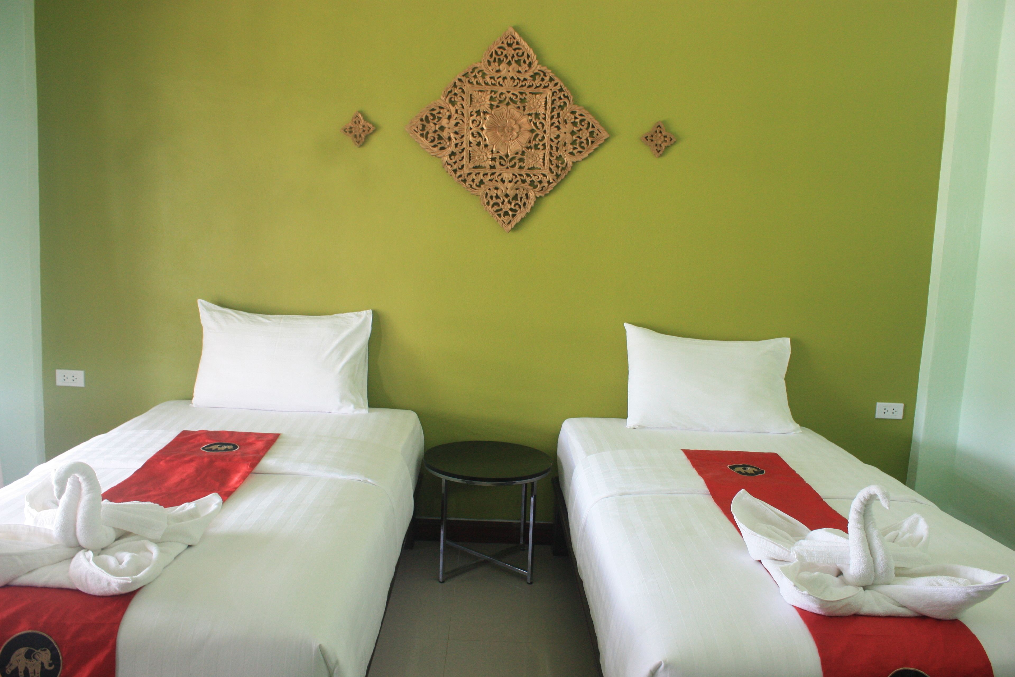 standard twin mountain view room | premium bedding, desk, blackout curtains, free wifi