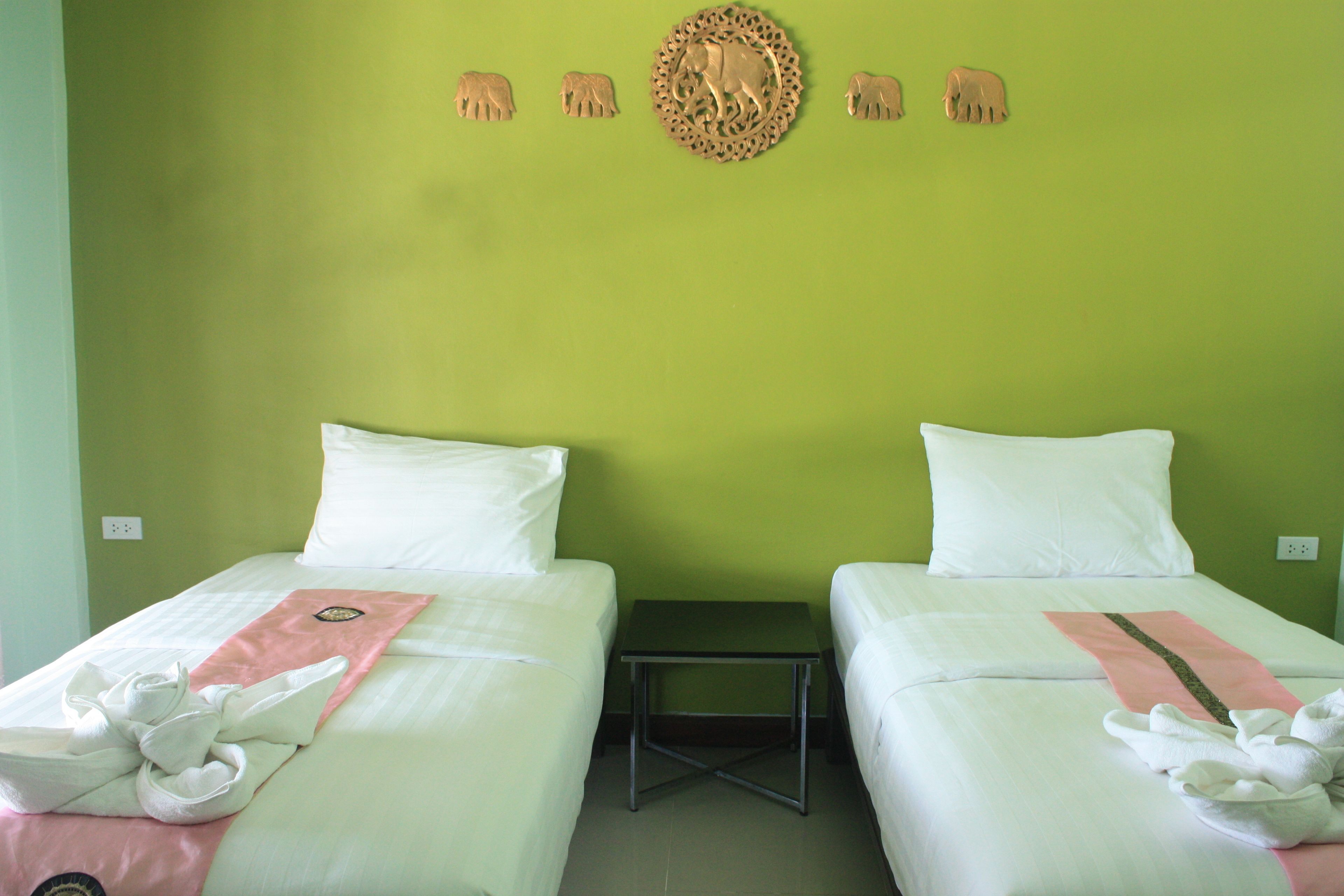 standard twin mountain view room | premium bedding, desk, blackout curtains, free wifi