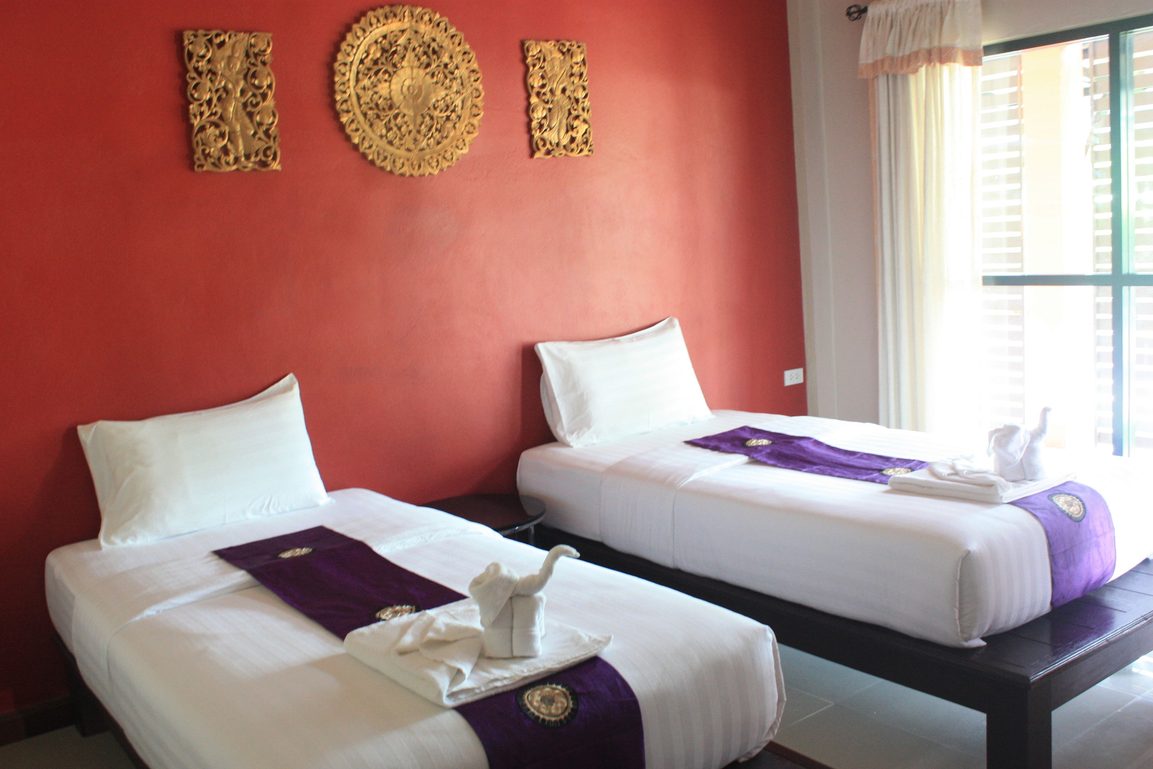 standard twin mountain view room | premium bedding, desk, blackout curtains, free wifi