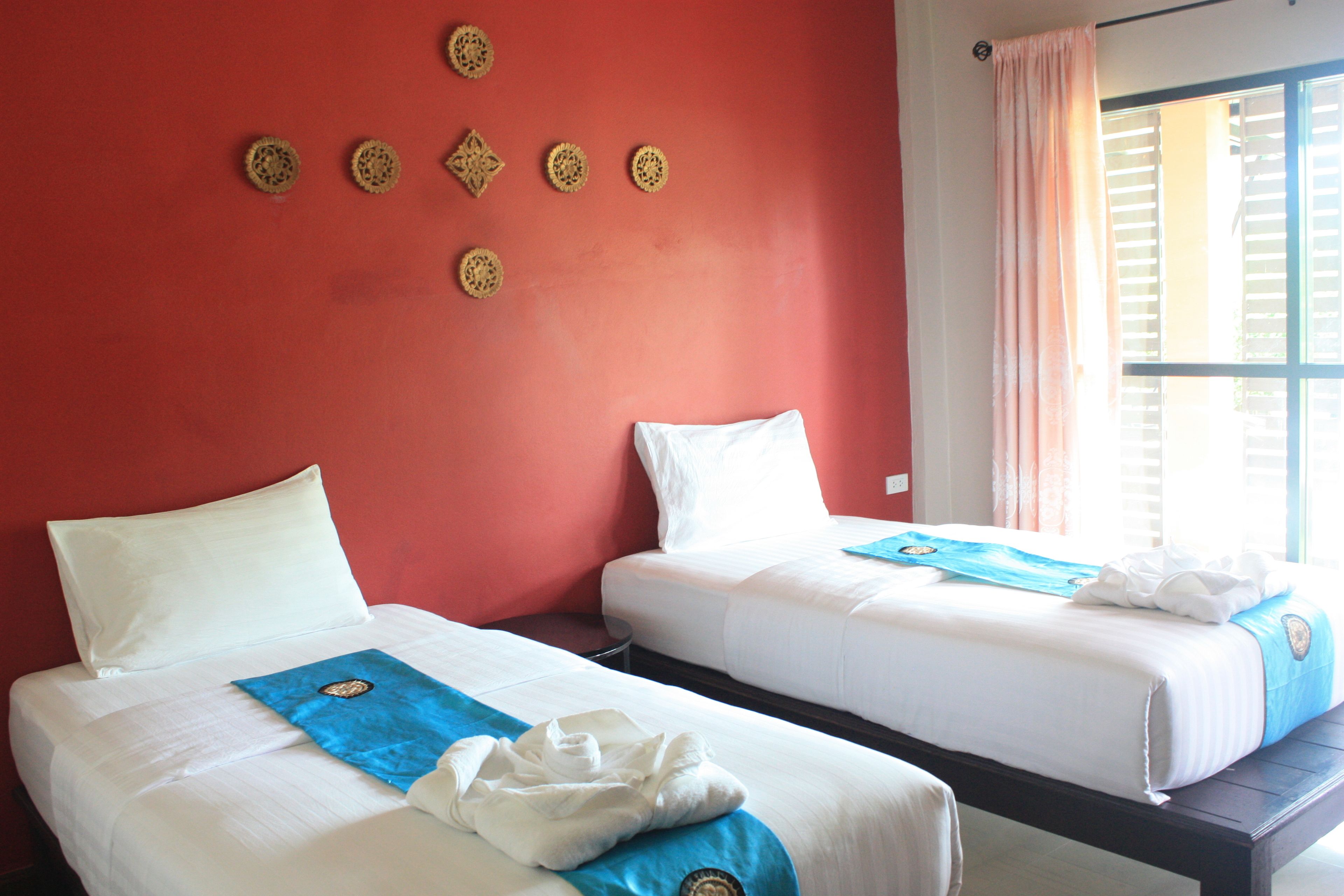 standard twin mountain view room | premium bedding, desk, blackout curtains, free wifi