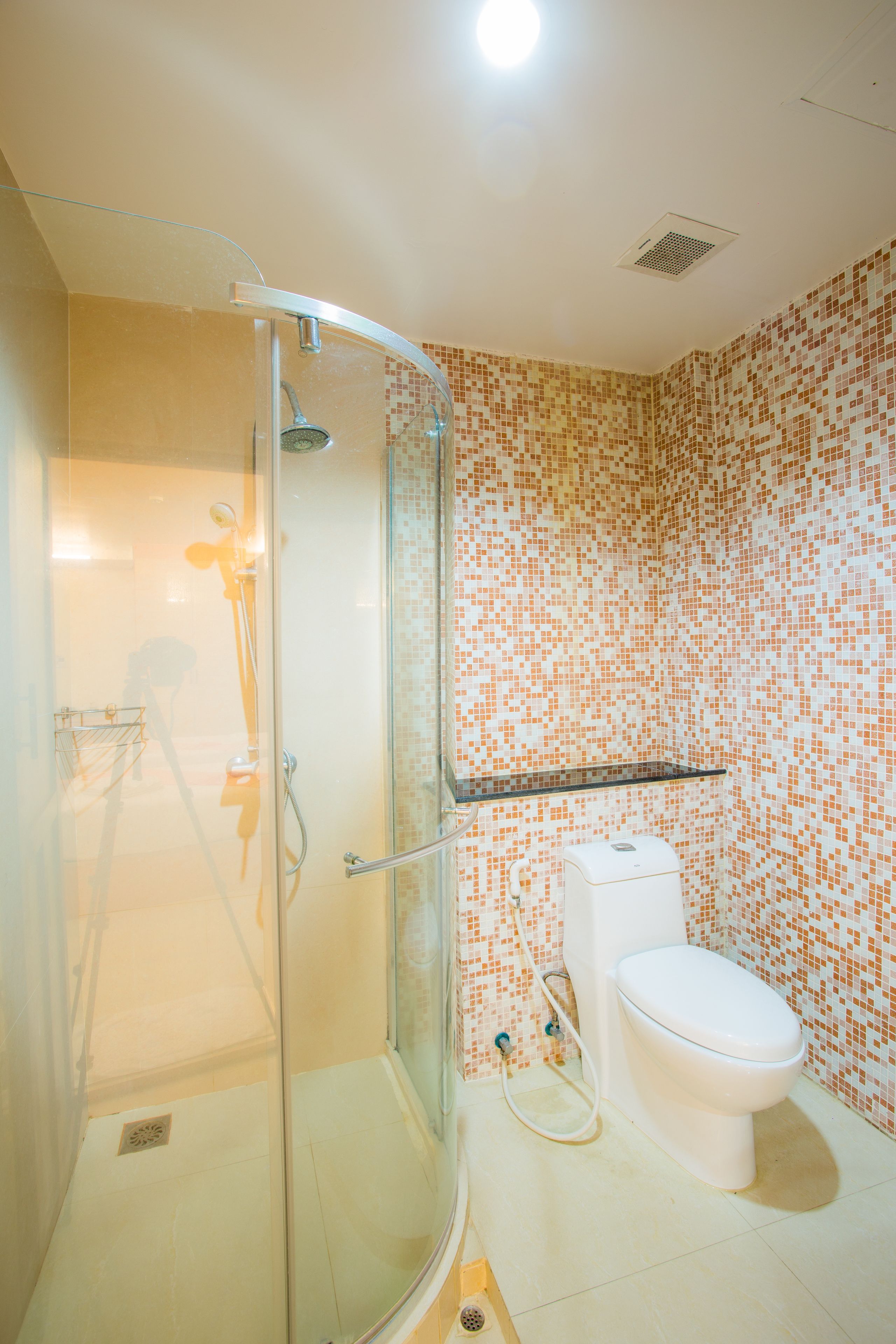 comfort room | bathroom | shower, free toiletries, bidet, towels
