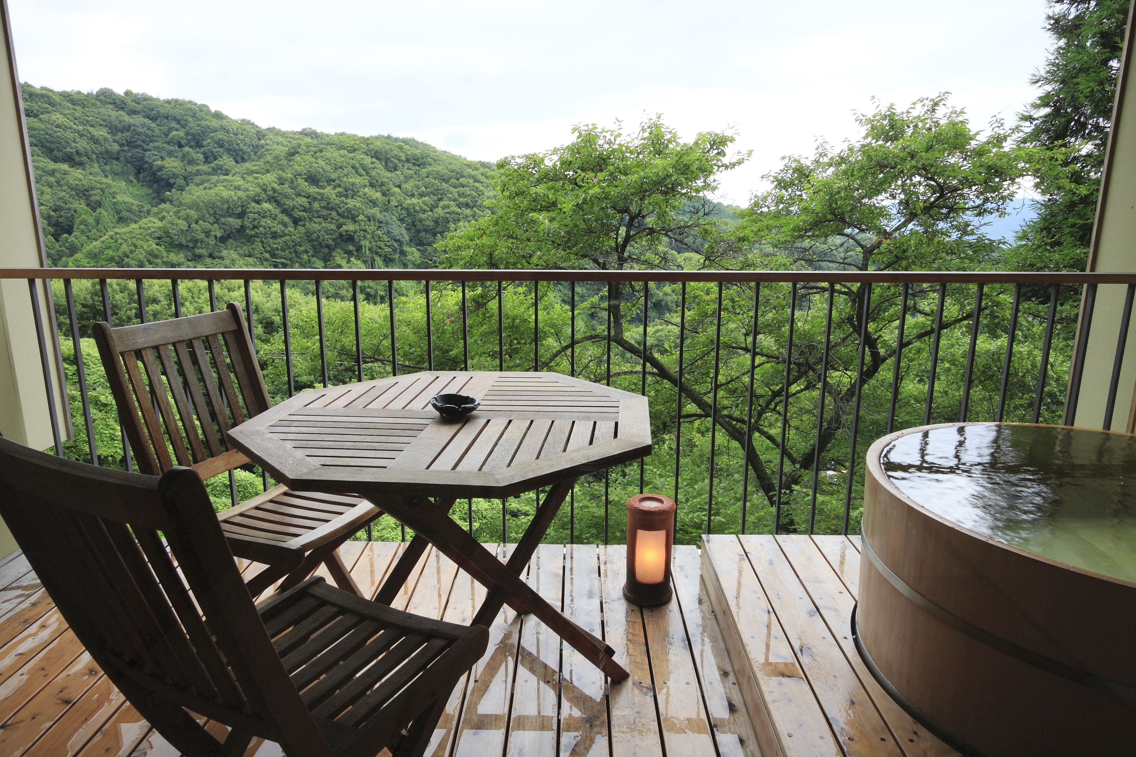 Traditional-Zimmer, Raucher, Whirlpool (Japanese Style, No Shower) | Balkon