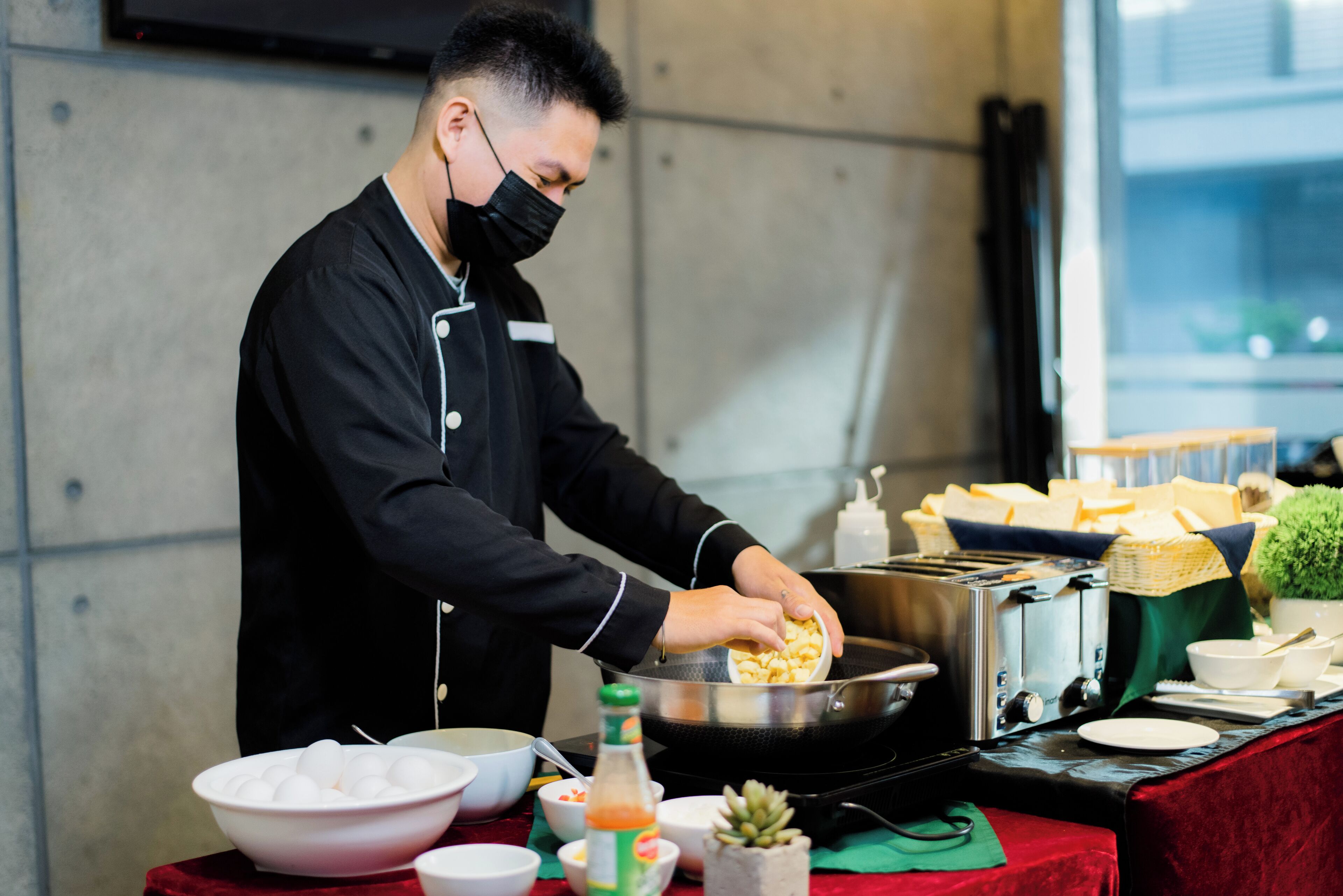 Desayuno estilo bufé