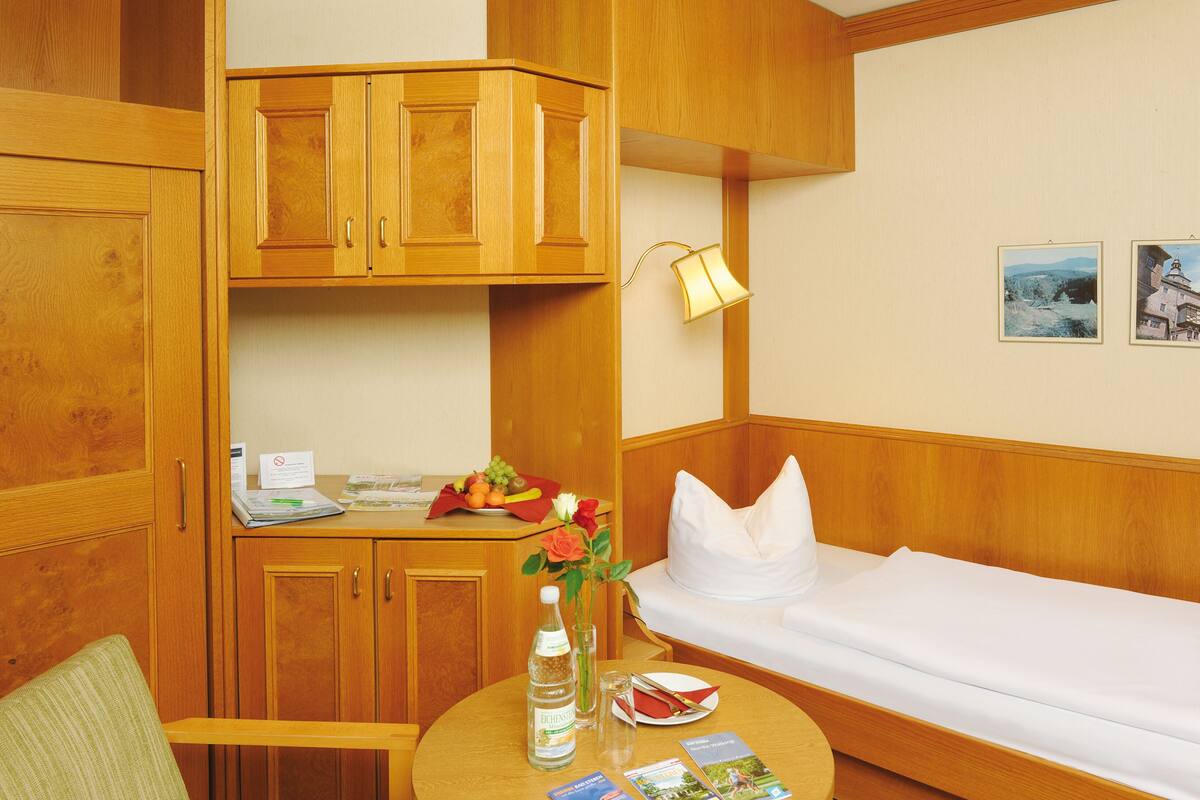 Single Room | Minibar, in-room safe, desk, laptop workspace