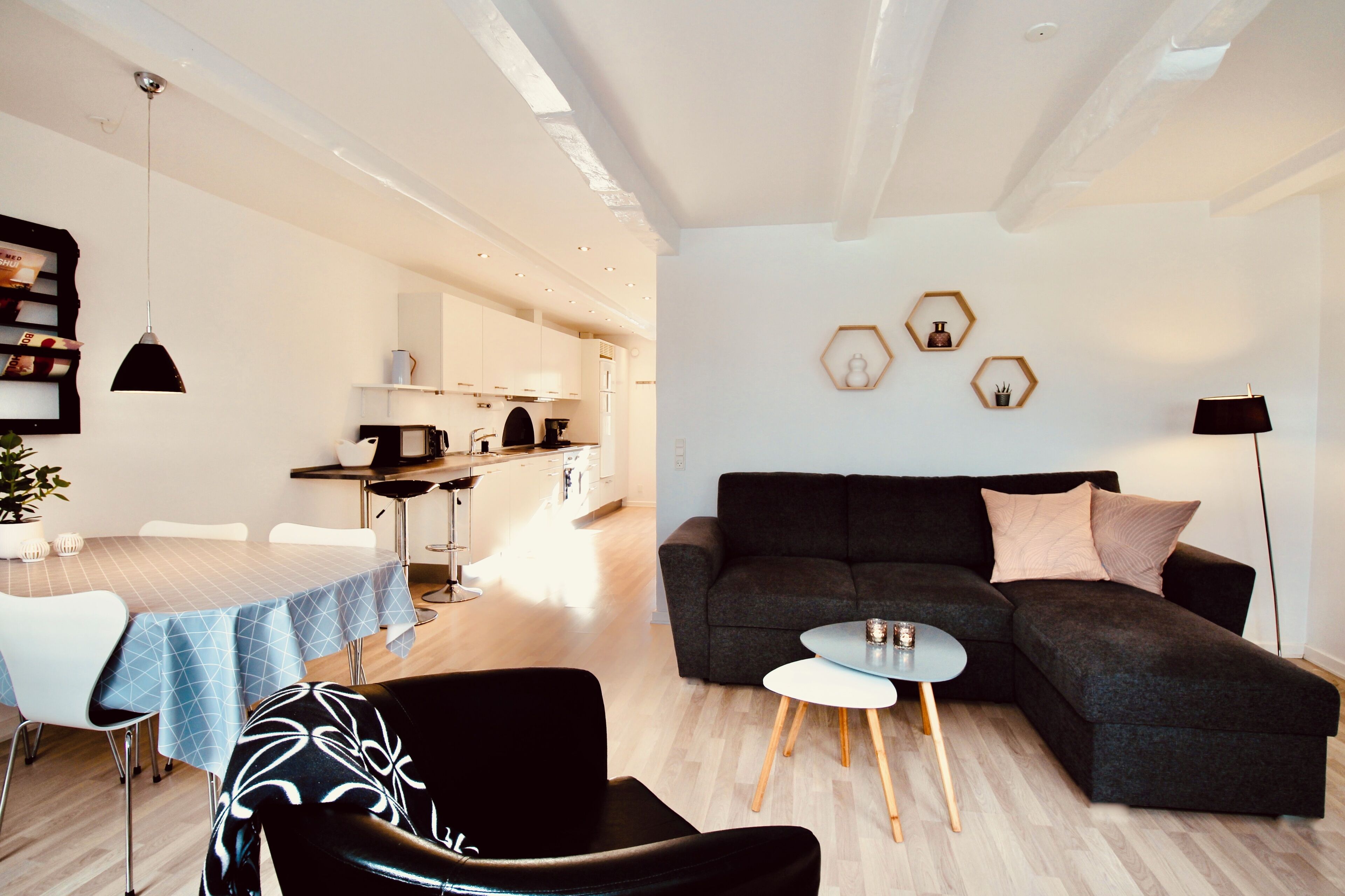 Familienapartment, Terrasse, Gartenblick | Wohnbereich