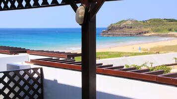 Chambre Double, vue mer | Literie de qualité supérieure, couette en duvet d'oie