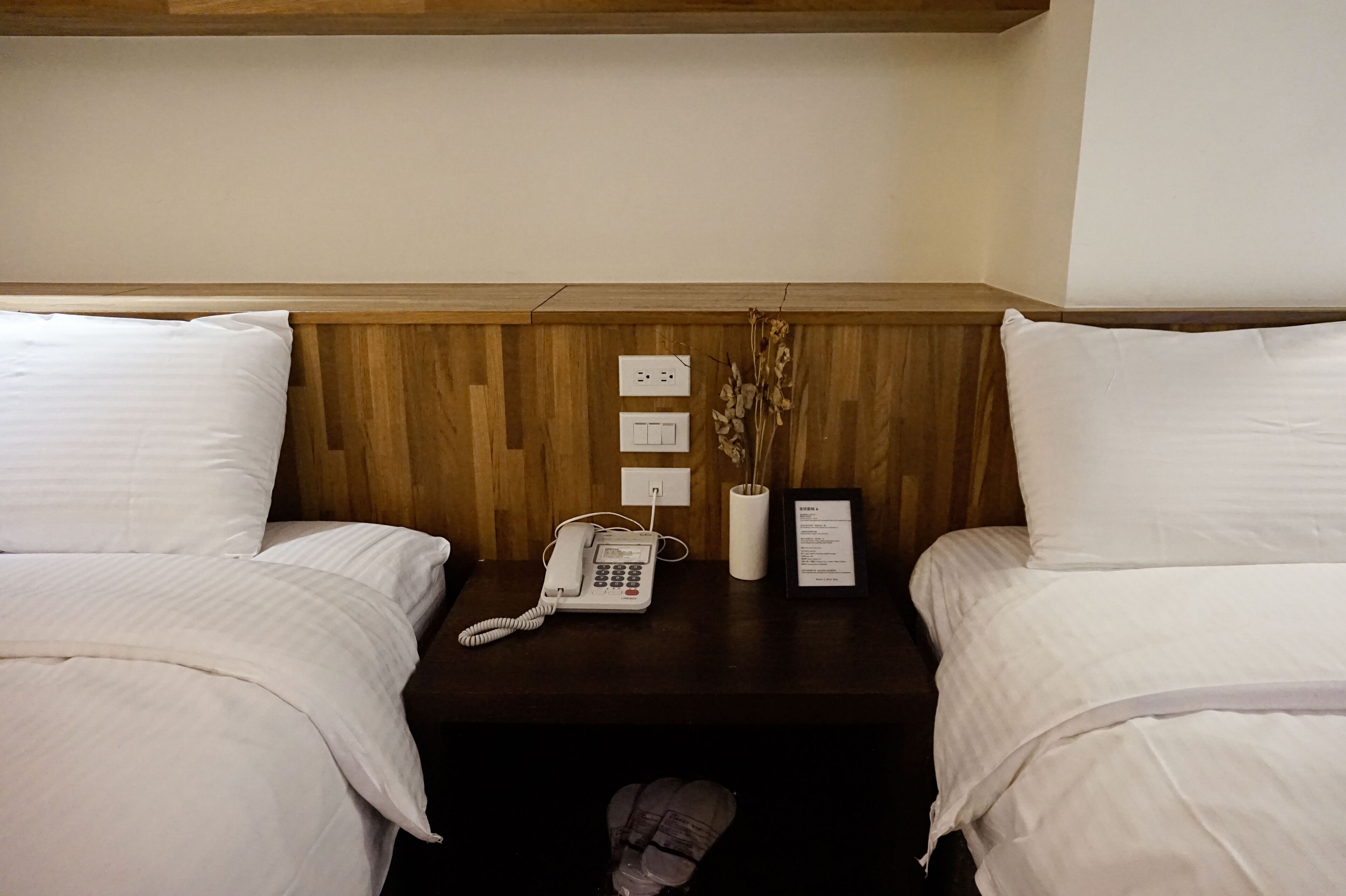 basic triple room (no window)  | desk, blackout curtains, soundproofing, free wifi