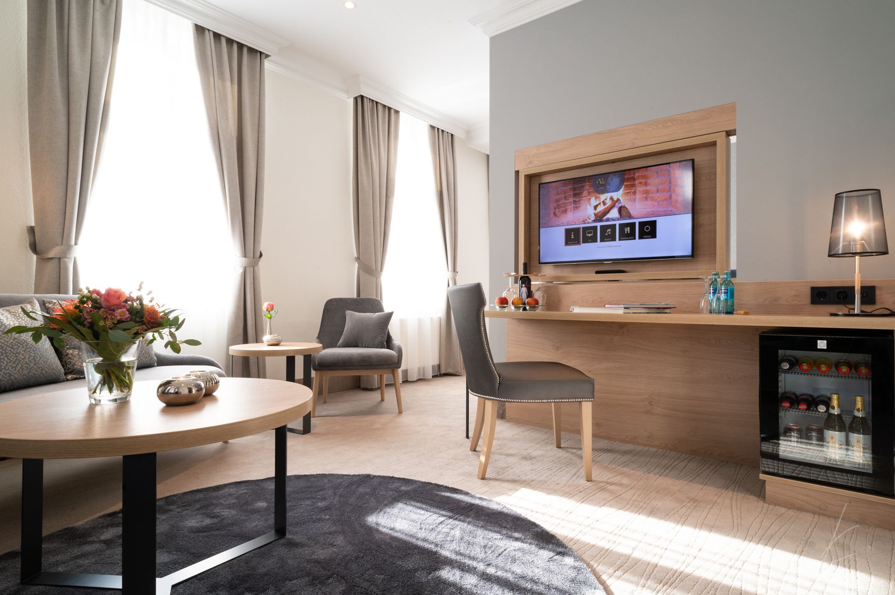 luxury suite, 1 bedroom, sauna | premium bedding, down duvets, pillow-top beds, minibar