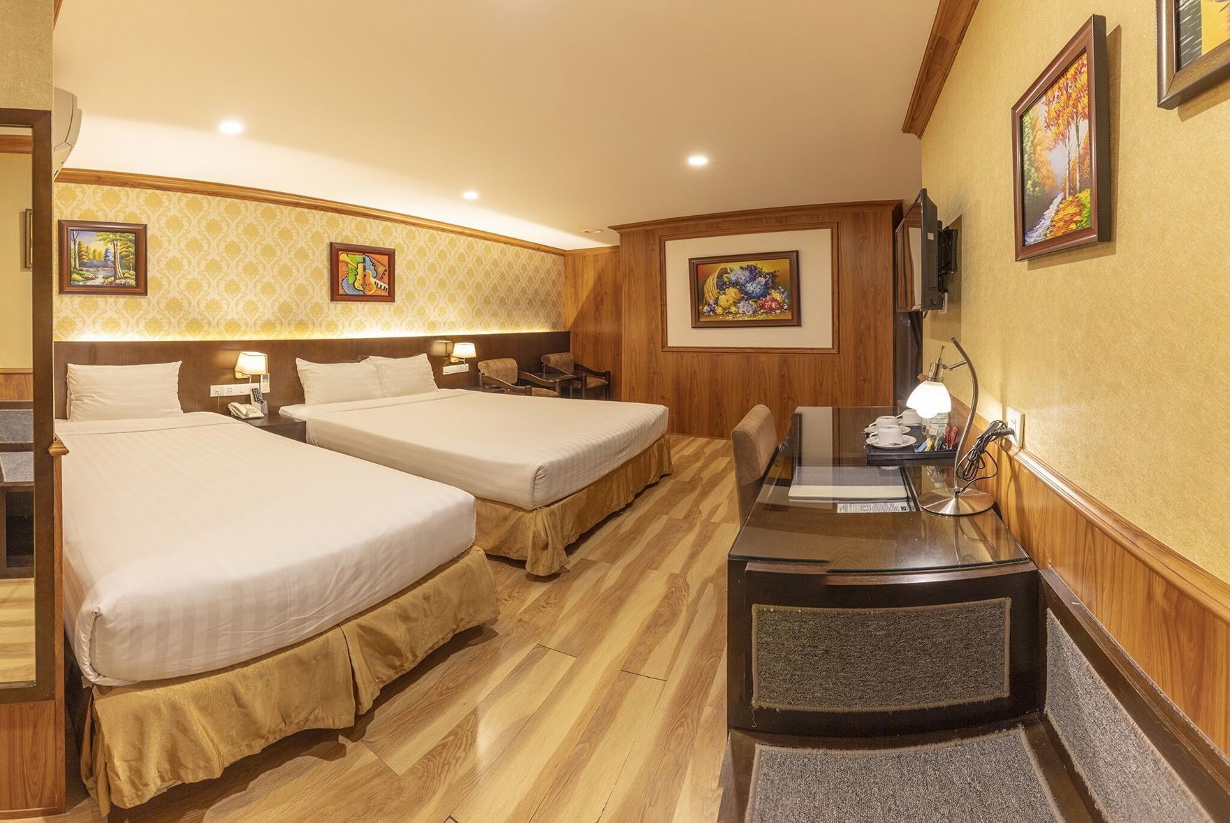 Ropa de cama de alta calidad y minibar 