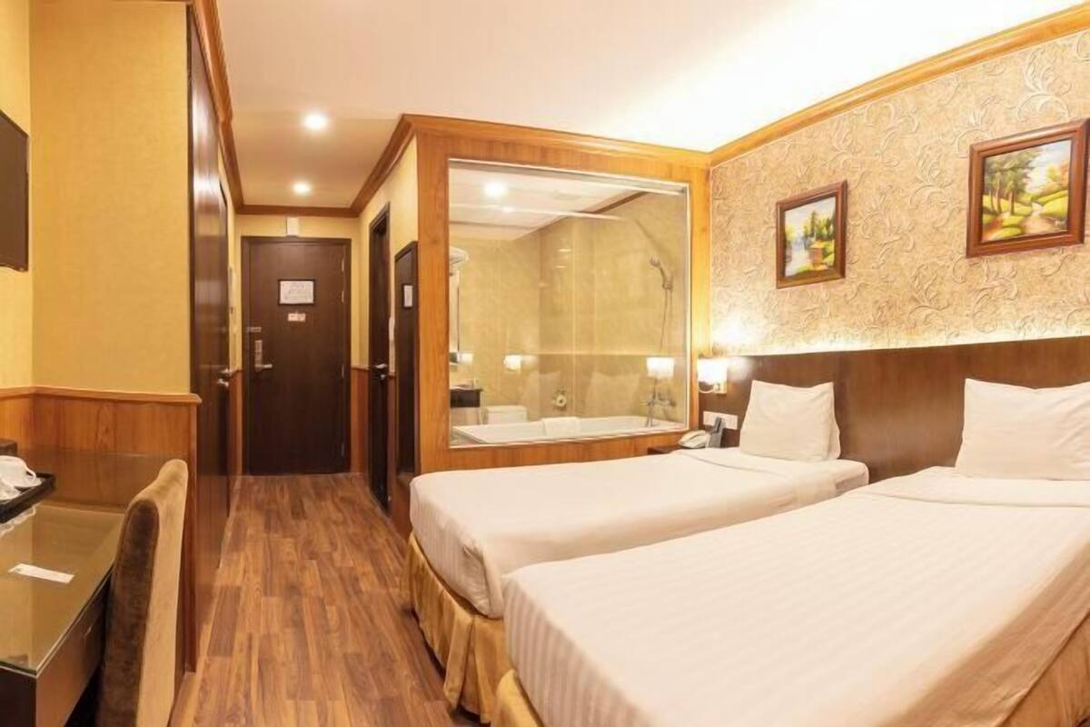 Ropa de cama de alta calidad y minibar