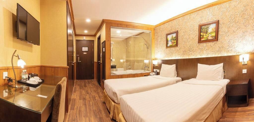 Ropa de cama de alta calidad y minibar 