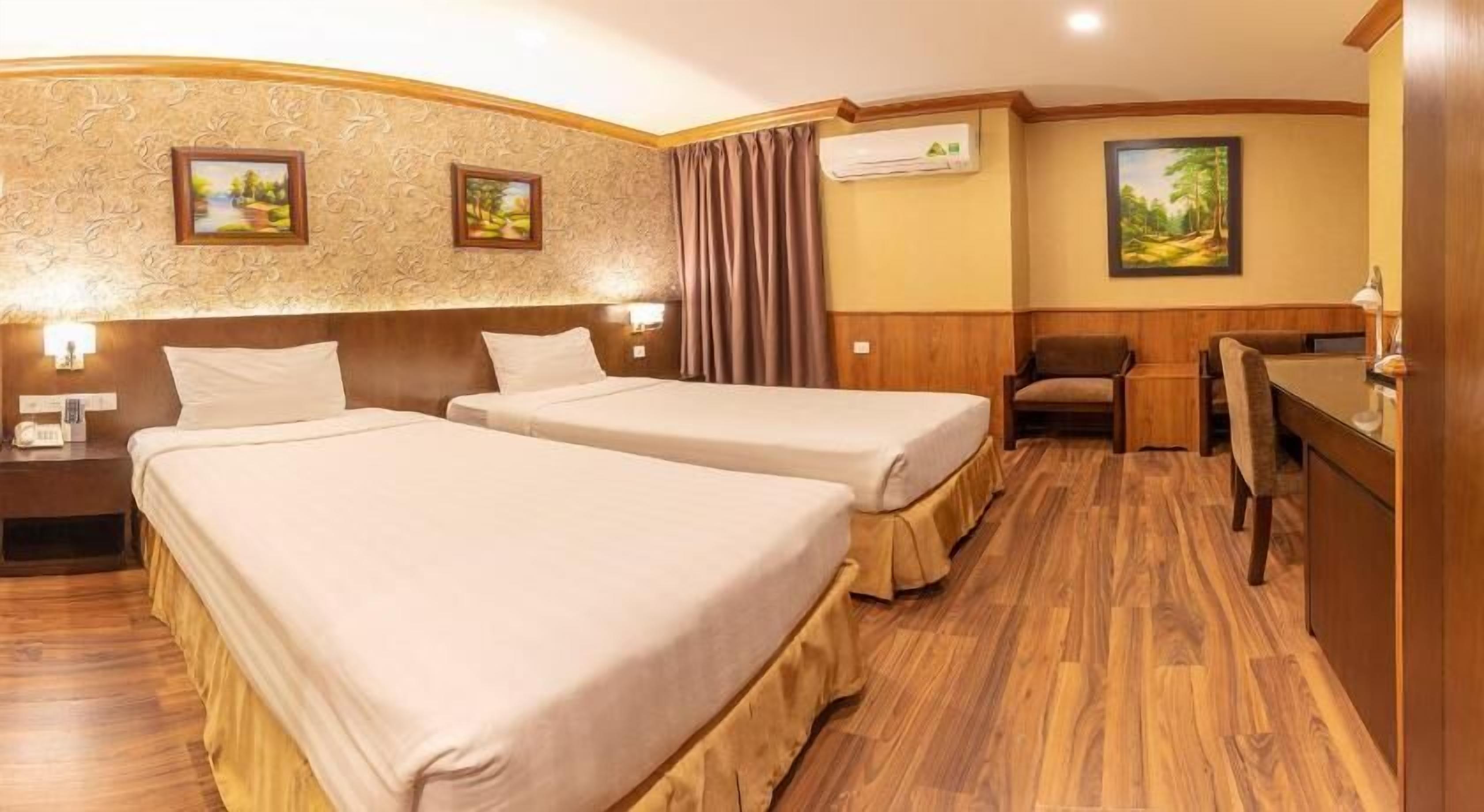 Ropa de cama de alta calidad y minibar 