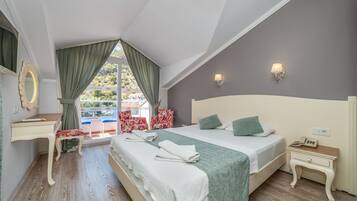 Superior Room with Balcony Garden or Pool View | Soundproofing, iron/ironing board, free WiFi