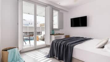 Junior Suite, Private Pool | Minibar, individually furnished, soundproofing, free WiFi