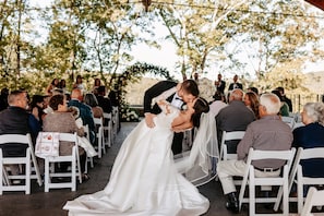 Área externa para casamento