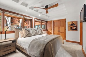 Appart'hôtel Deluxe, 3 chambres, cheminée (10) | 1 chambre, literie de qualité supérieure, décoration personnalisée