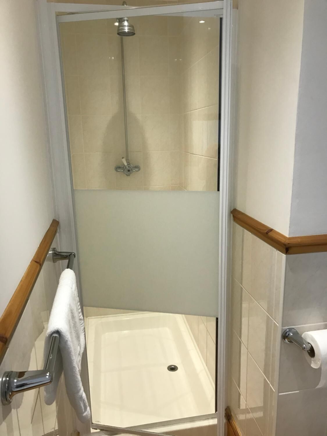 free toiletries, hair dryer, towels