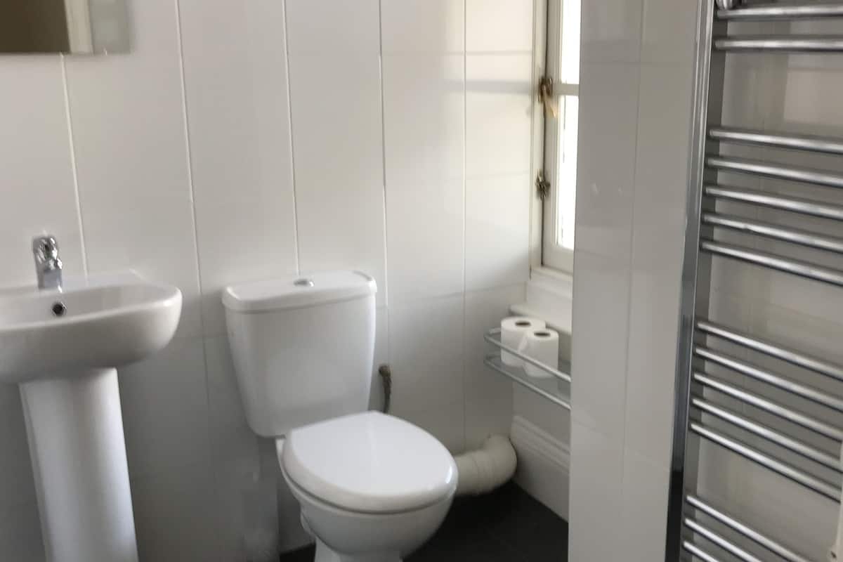 free toiletries, hair dryer, towels