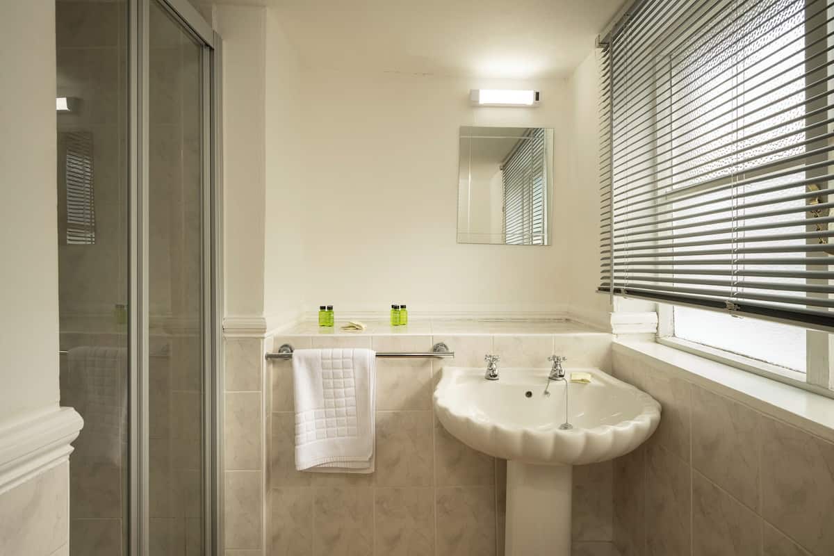 Free toiletries, hair dryer, towels, soap