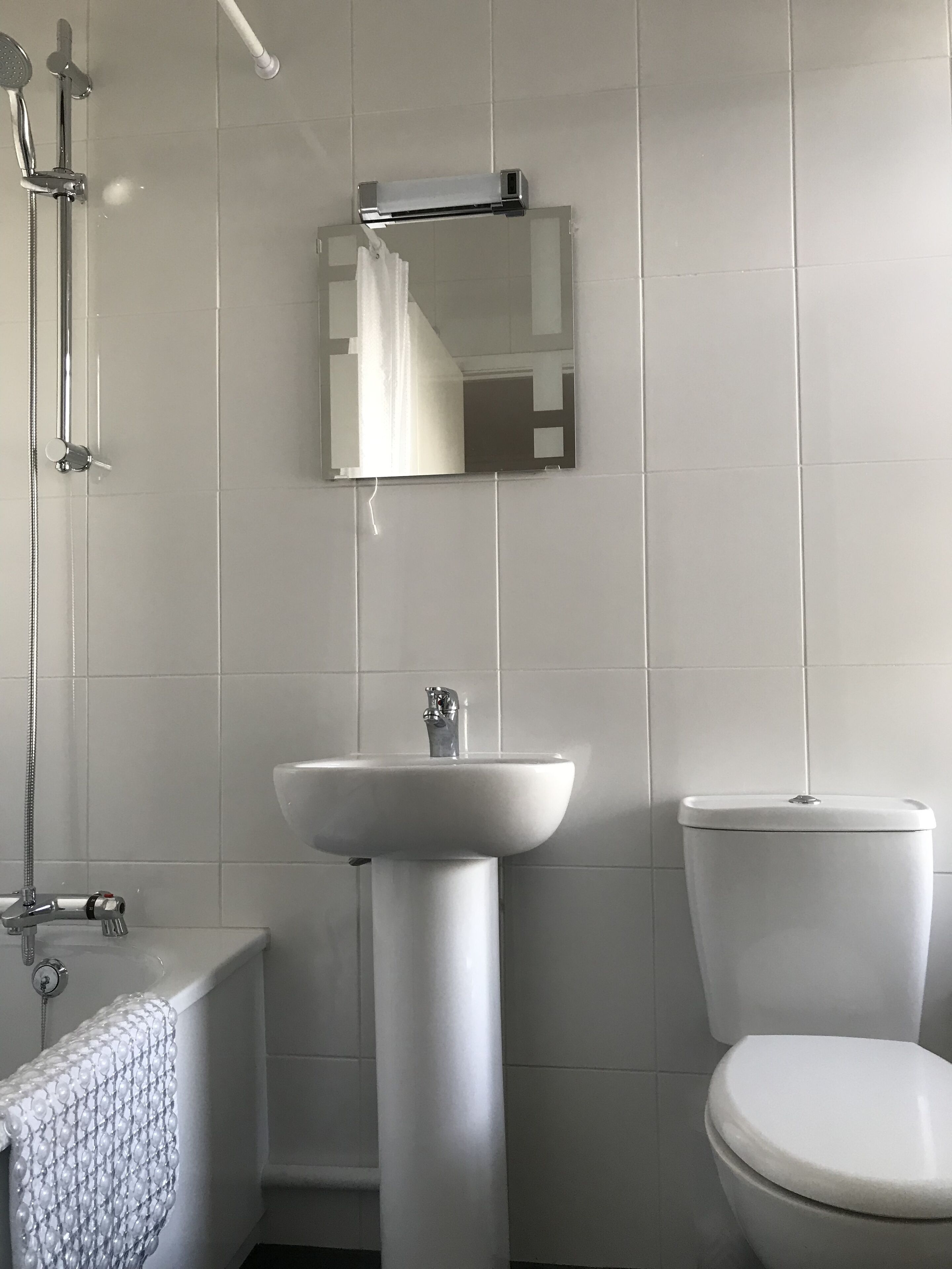 free toiletries, hair dryer, towels