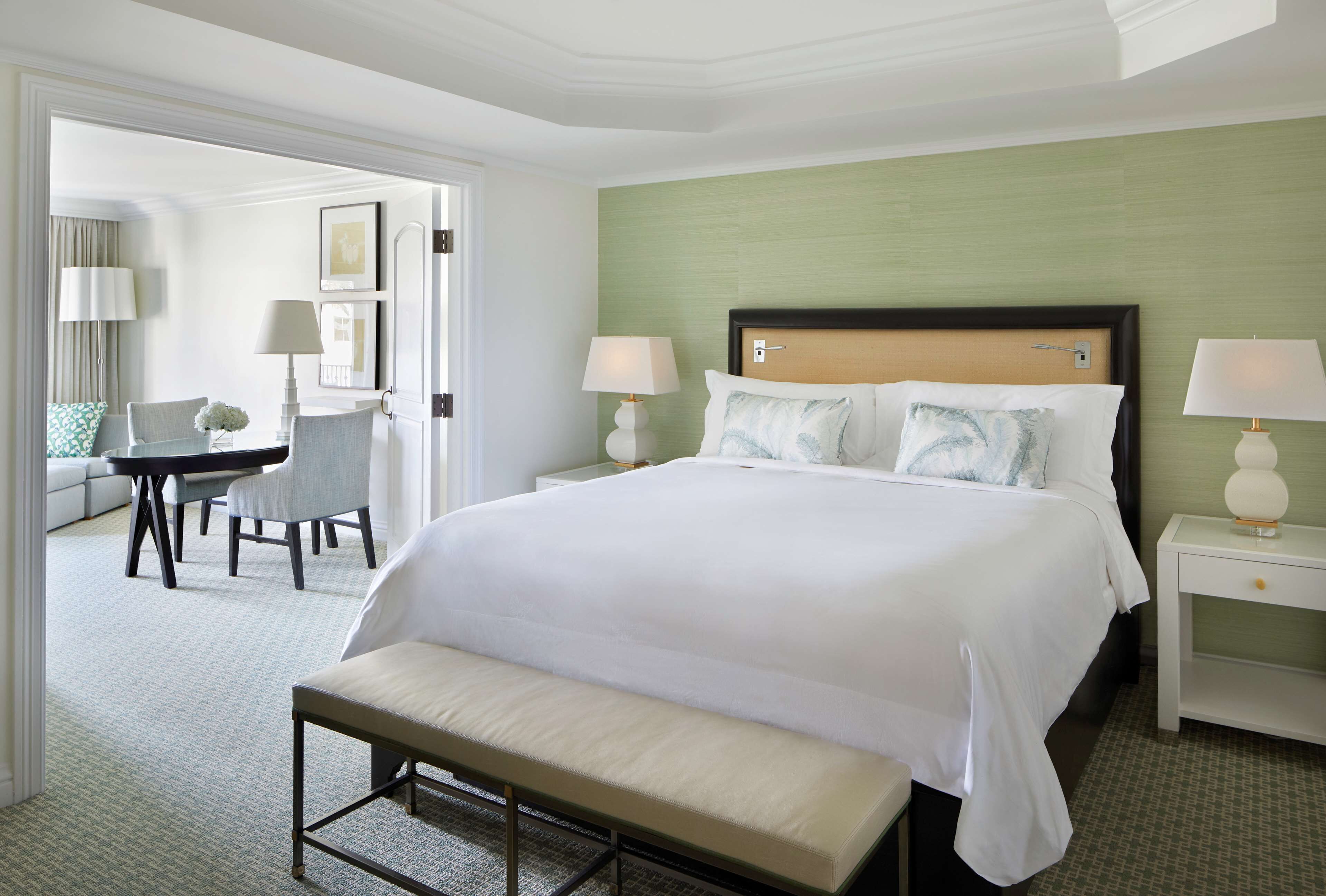 Premium bedding, down comforters, minibar, in-room safe