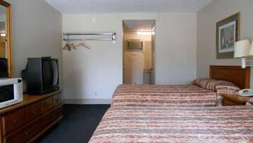 Desk, free WiFi, bed sheets