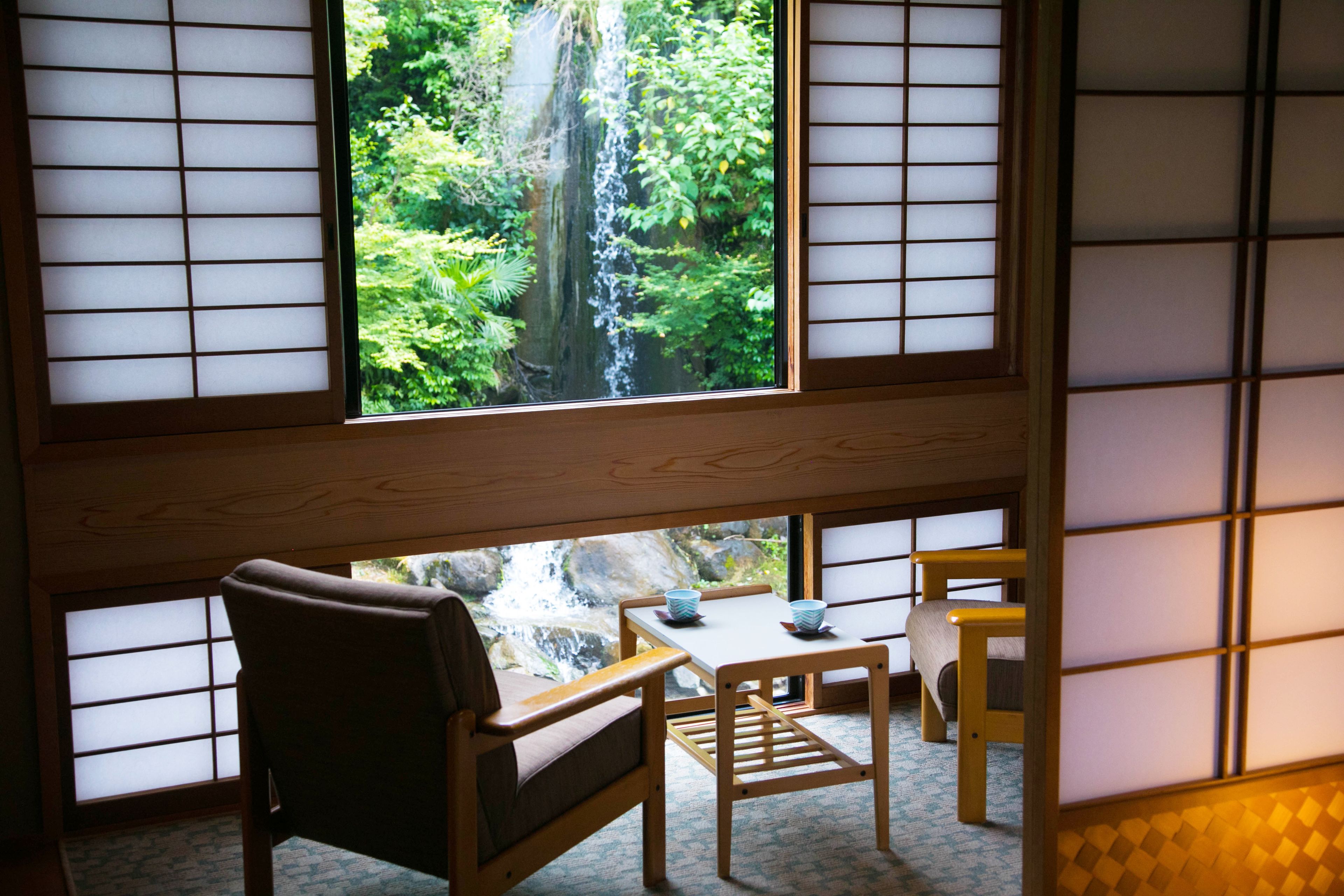 Japanese Style Room with Open Air Bath, FUKUCHI  | In-room safe, free WiFi, bed sheets