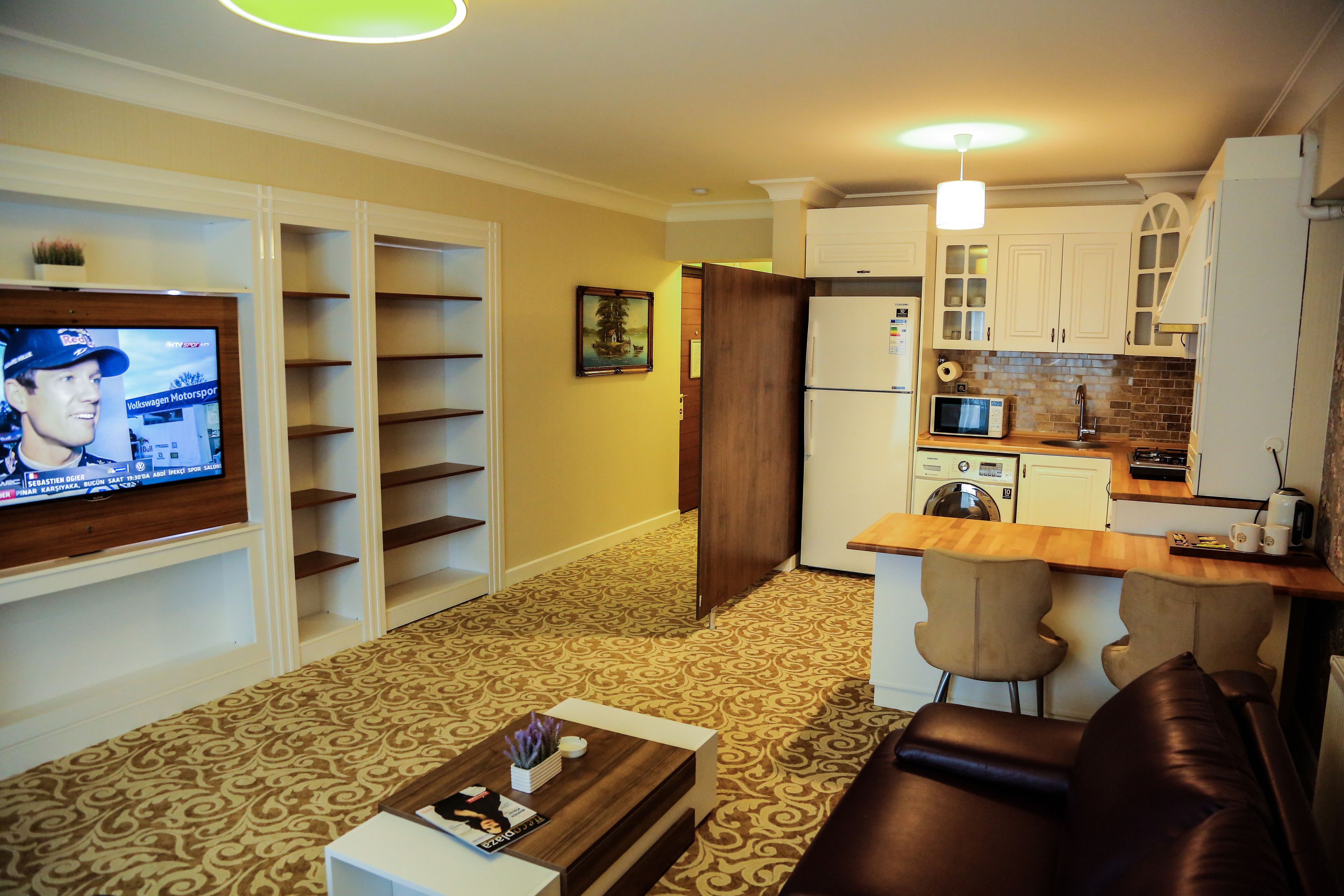 premium bedding, free minibar items, desk, soundproofing