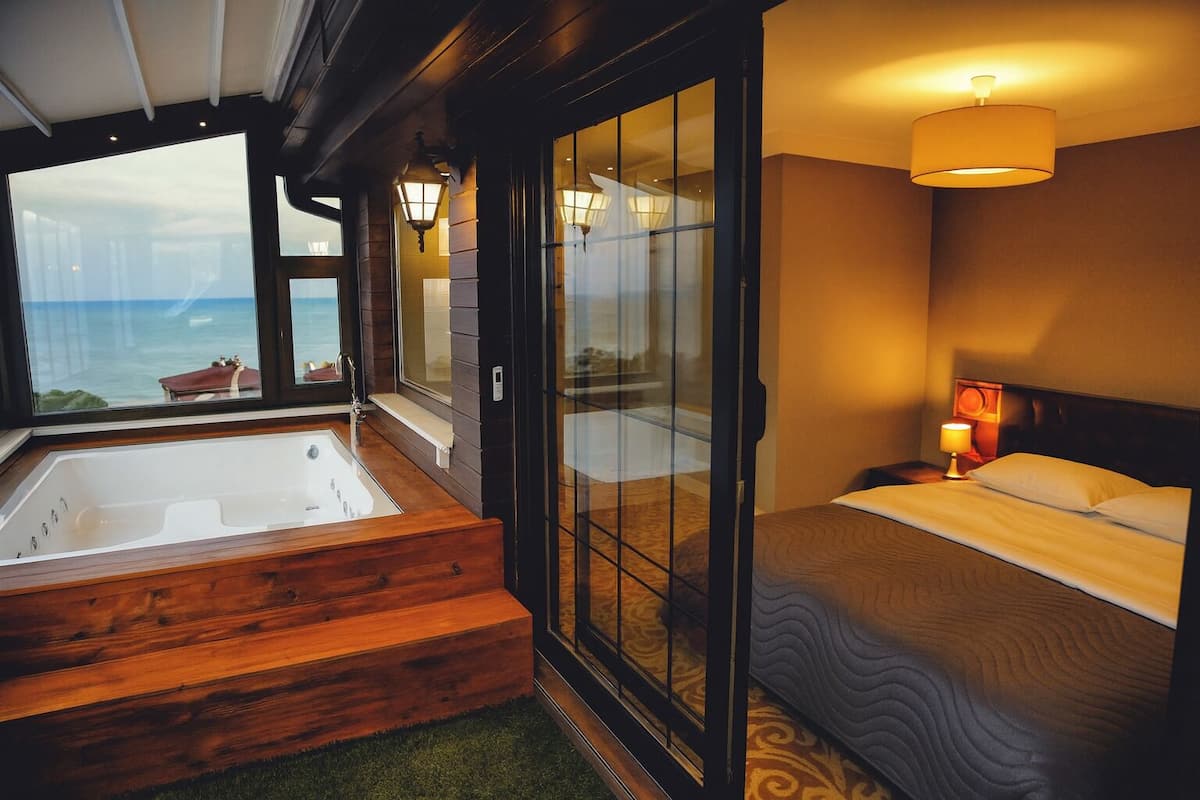 1 habitación y ropa de cama de alta calidad