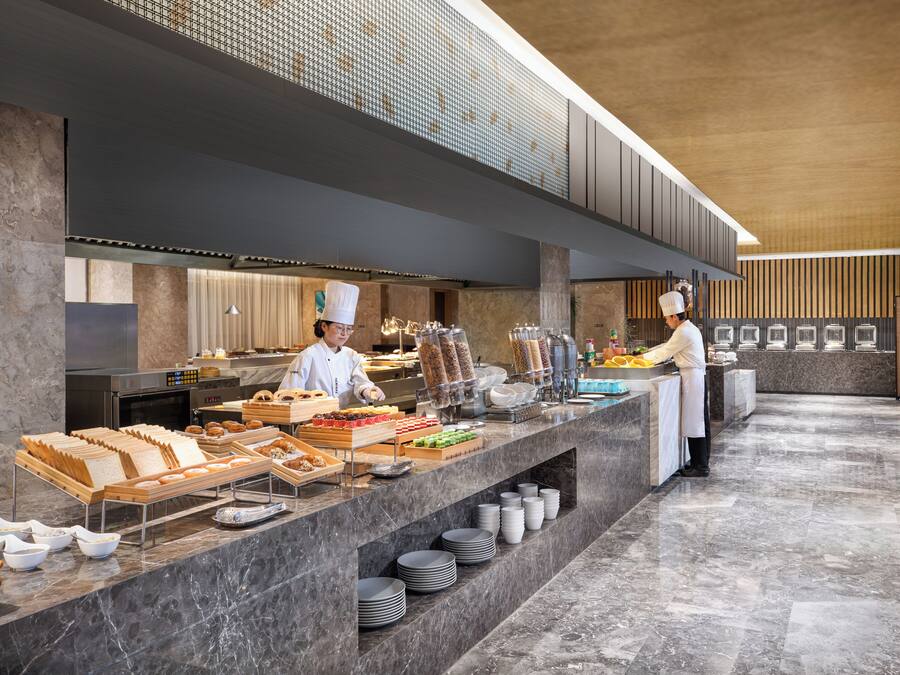 Café da manhã, almoço e jantar