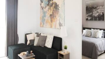 Suite, 2 Bedrooms | Living area | Flat-screen TV