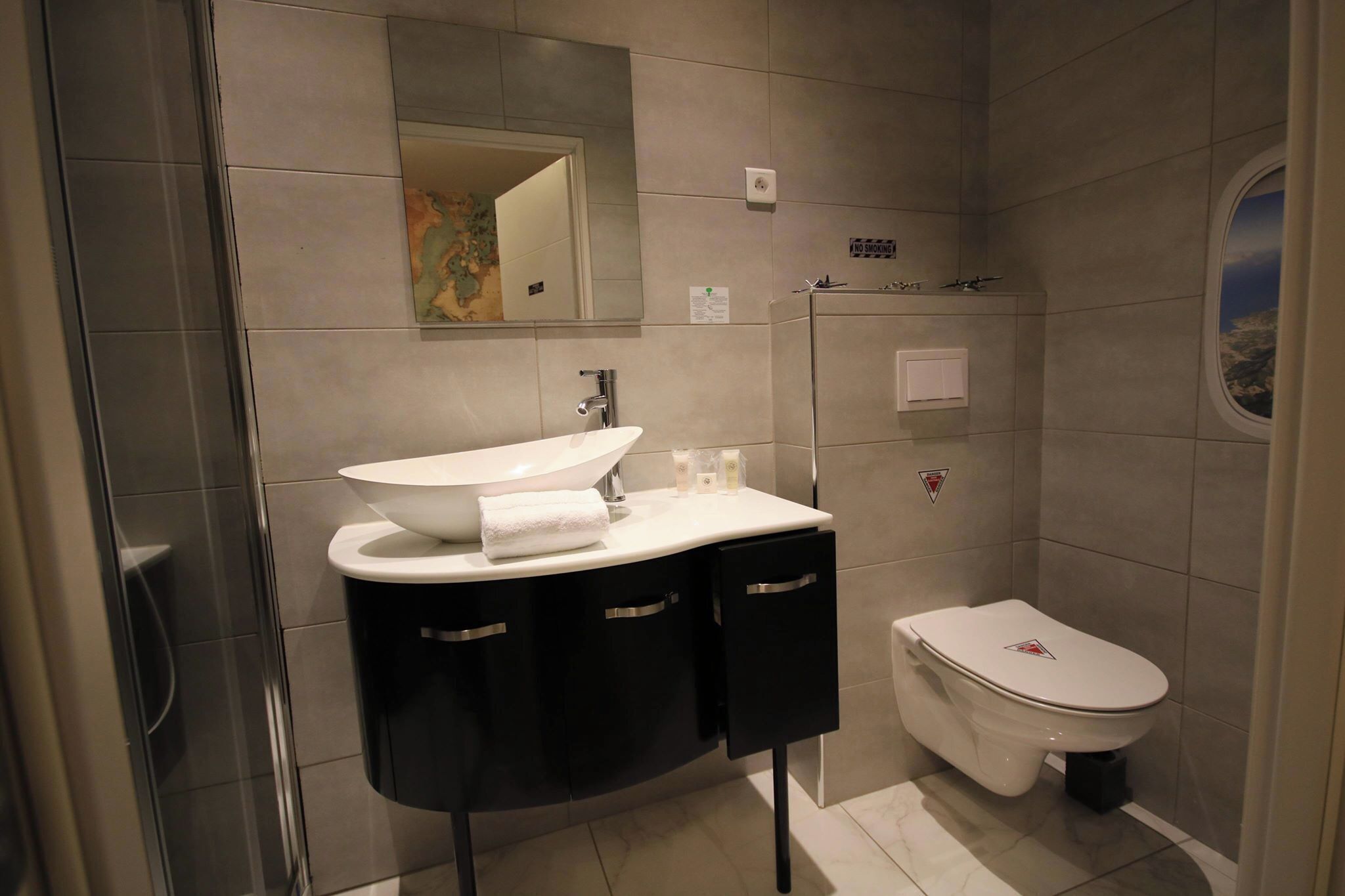 comfort triple room | bathroom | shower, rainfall showerhead, free toiletries, hair dryer
