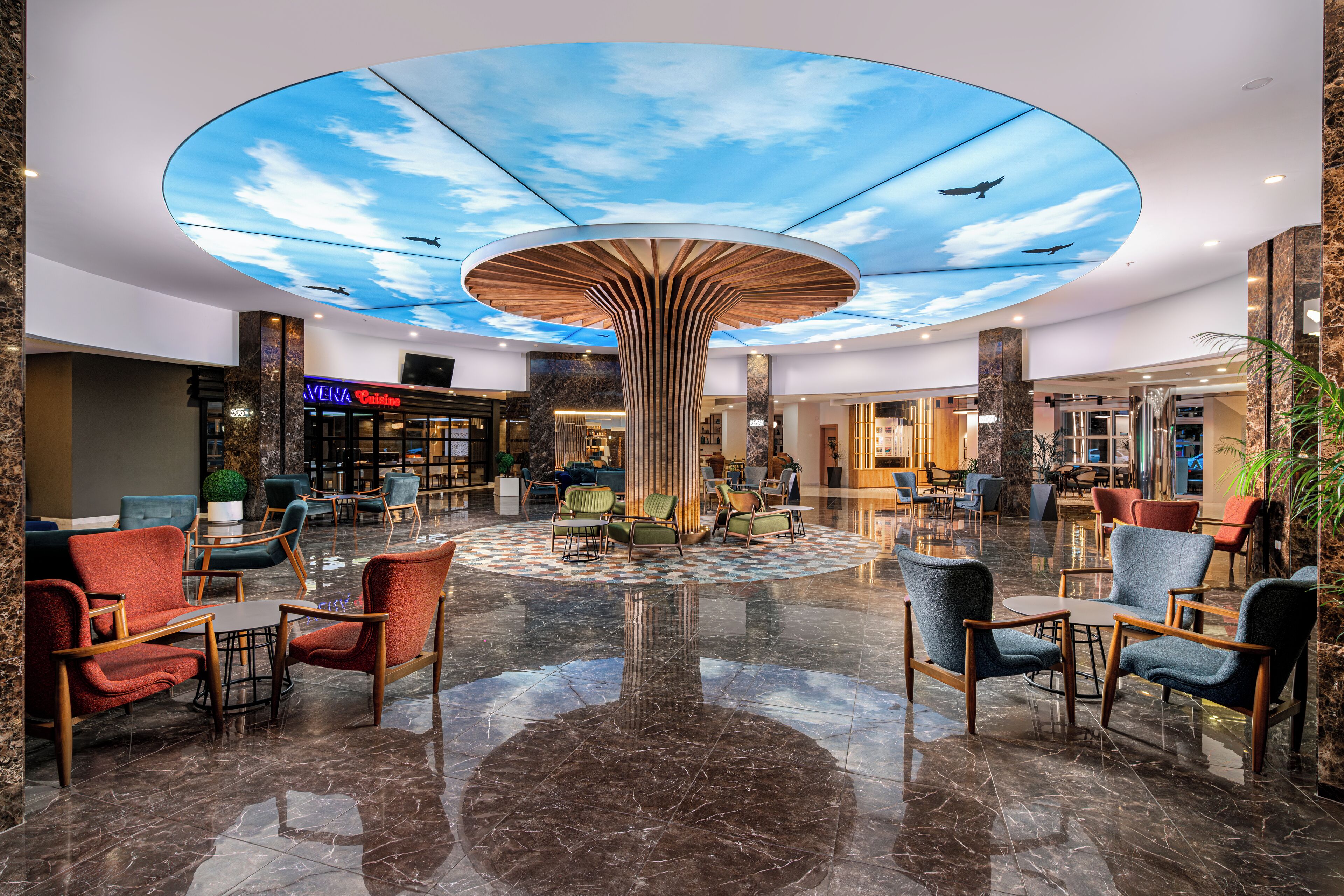 Sitzecke in der Lobby