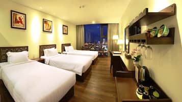 Ropa de cama hipoalergénica y minibar